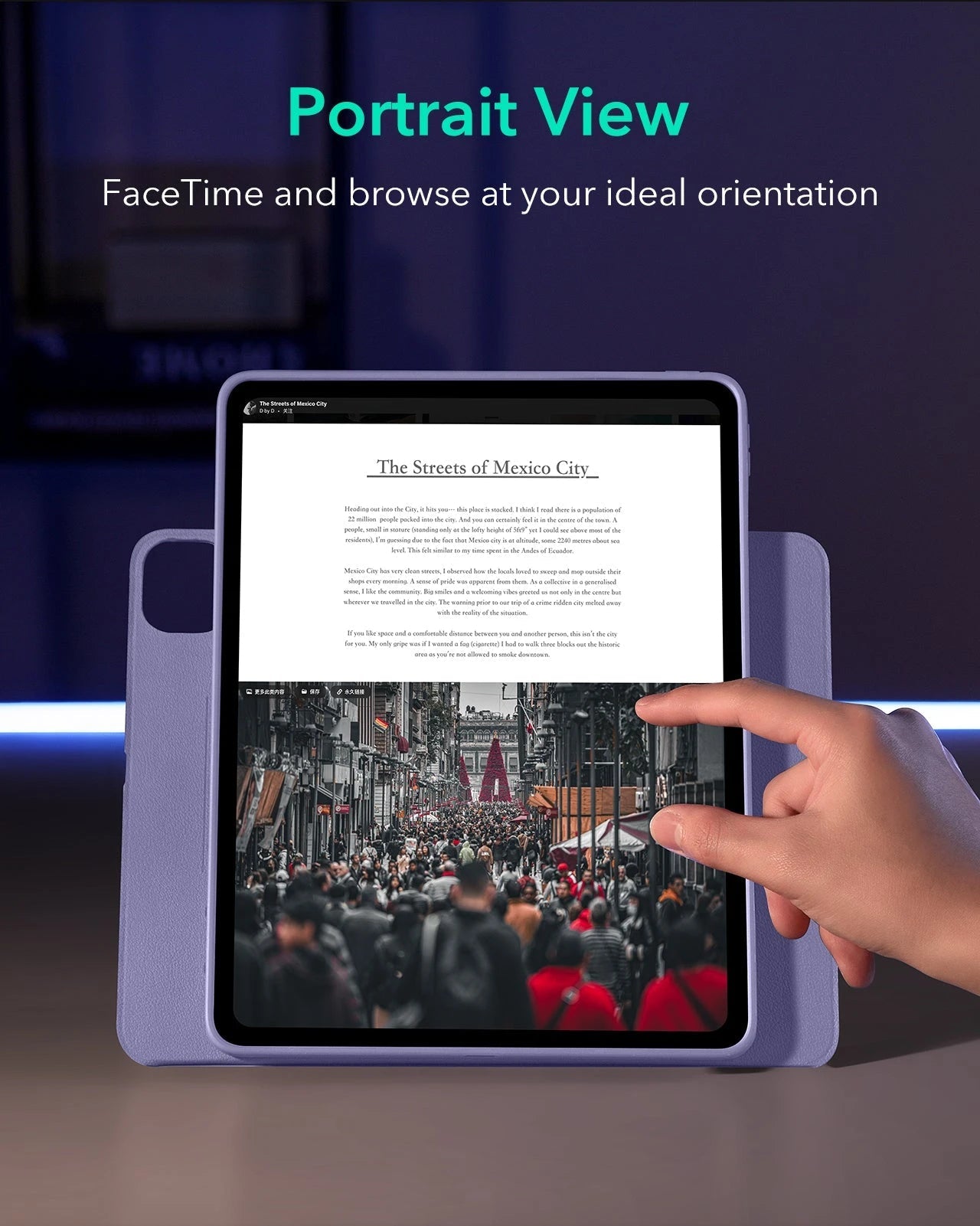 iPad Pro 13ʺ (2025) Shift Magnetic Case - Purple ESR ESR