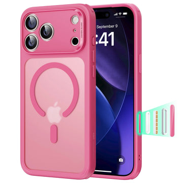 iPhone 17 Pro Magsafe Case with Camera Control Frosted Pink