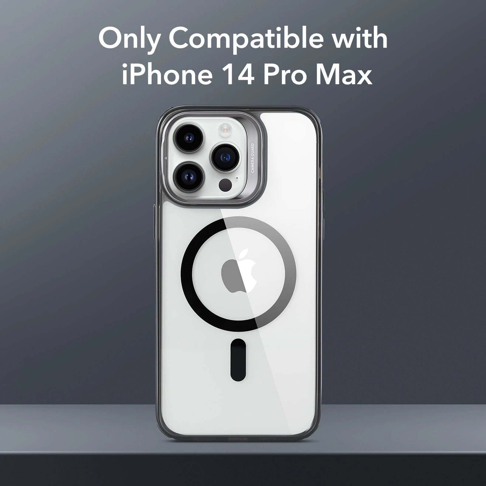 iPhone 13 Pro Max Classic Hybrid Case with Stash Stand (HaloLock) - Clear Black ESR ESR