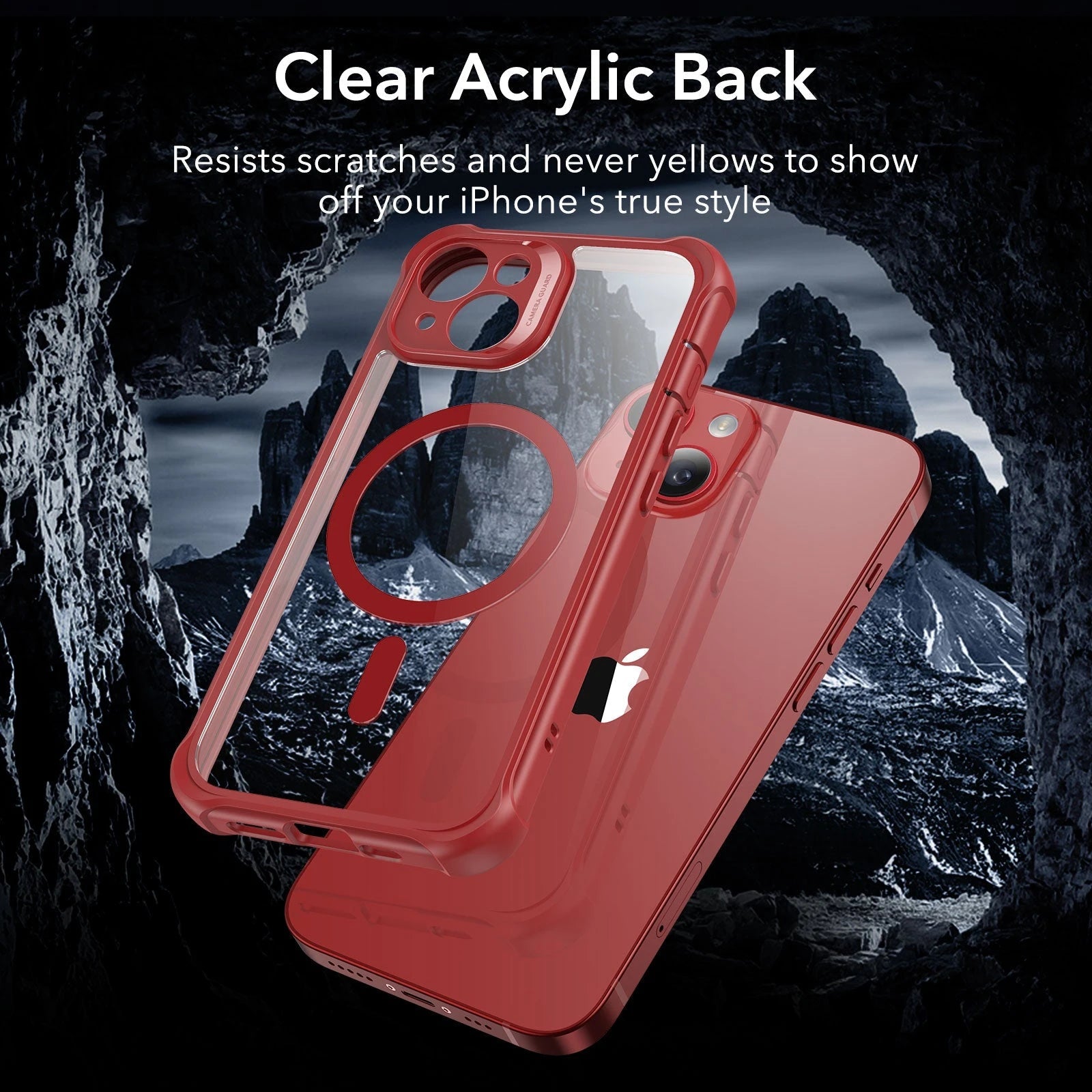 iPhone 14 Armor Tough Case (HaloLock) - Clear Red ESR ESR