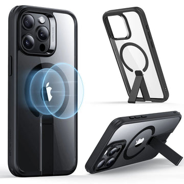 iPhone 15 Pro Boost Flickstand Case (HaloLock) - Clear Black ESR