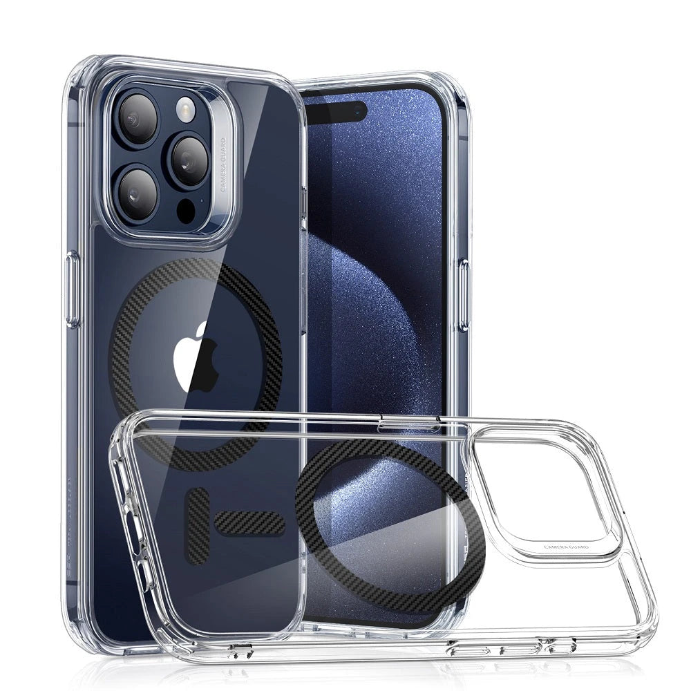 iPhone 15 Pro Max Classic Hybrid Case (HaloLock) - Carbon Fiber ESR ESR