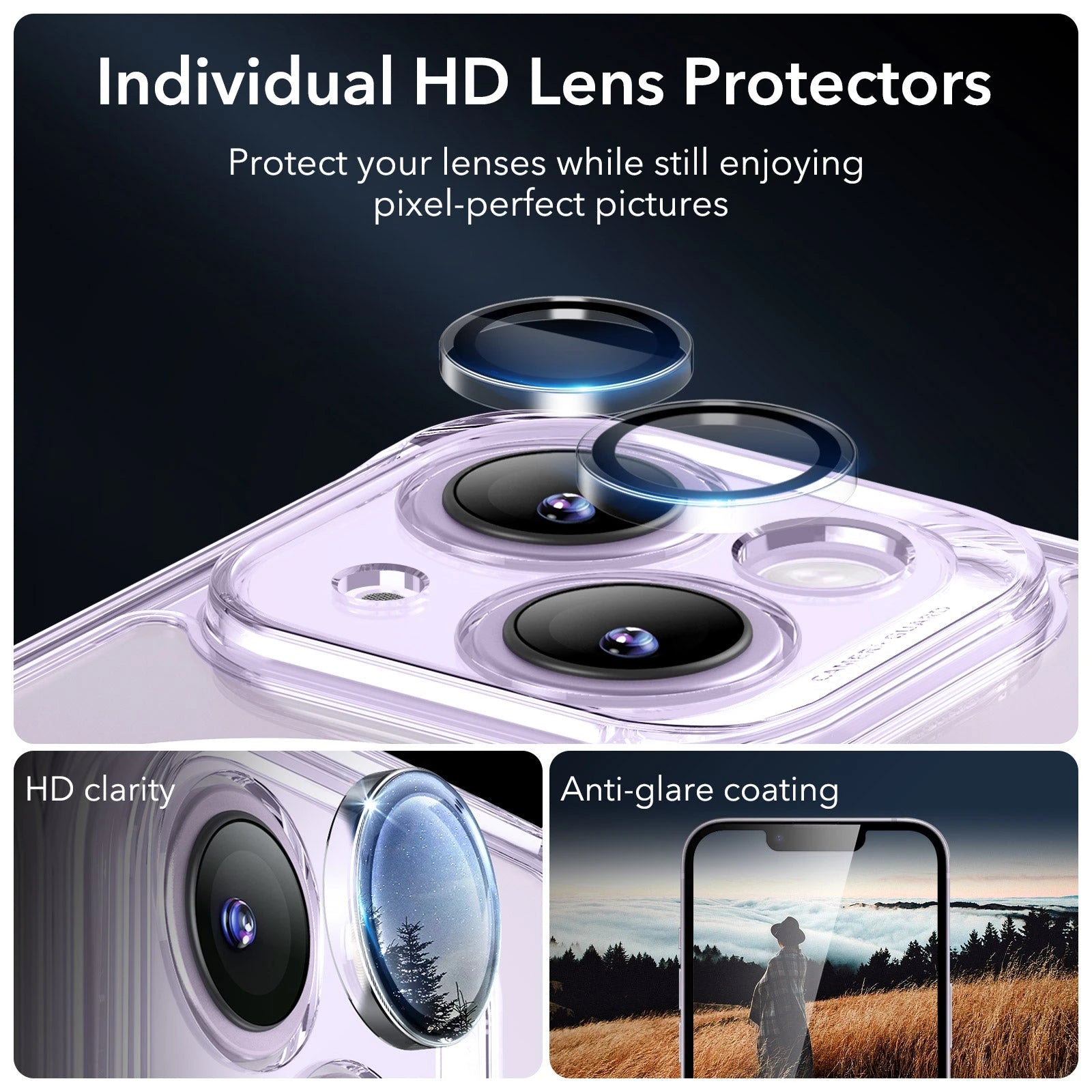 iPhone 14 Armor Tough Case (HaloLock) - Clear Purple ESR ESR