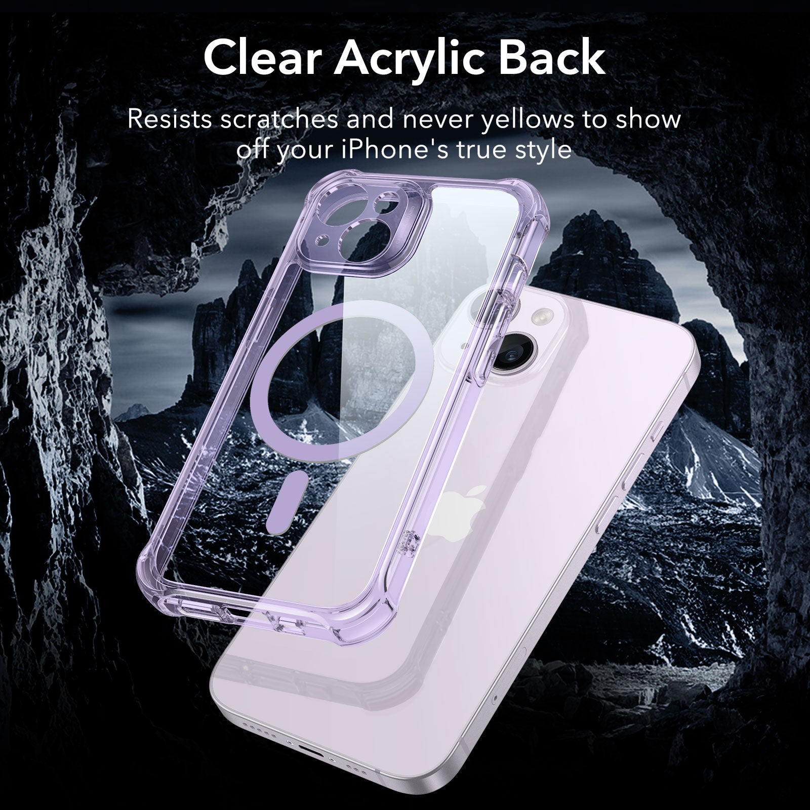 iPhone 14 Armor Tough Case (HaloLock) - Clear Purple ESR ESR