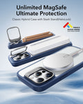iPhone 14 Pro Classic Hybrid Case with Stash Stand (HaloLock) - Clear Blue ESR ESR