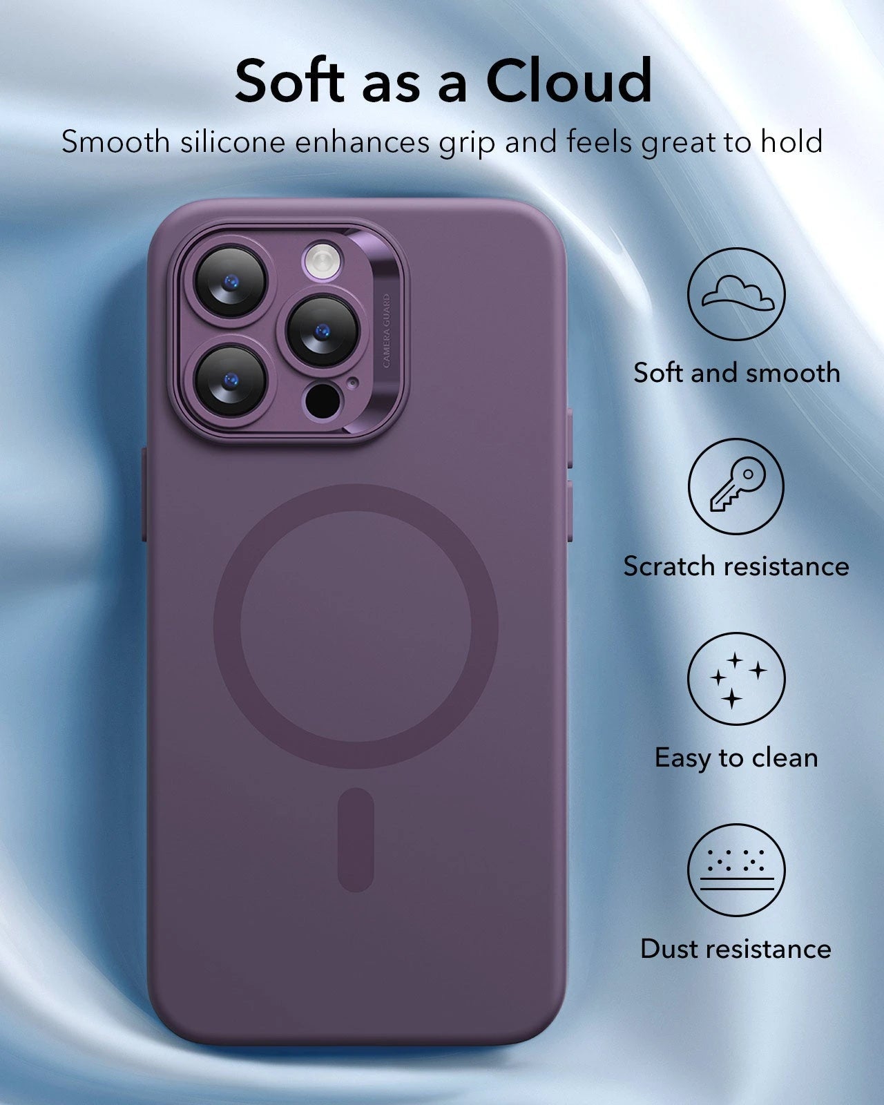 iPhone 14 Pro Max Cloud Soft Case (HaloLock) - Purple ESR ESR