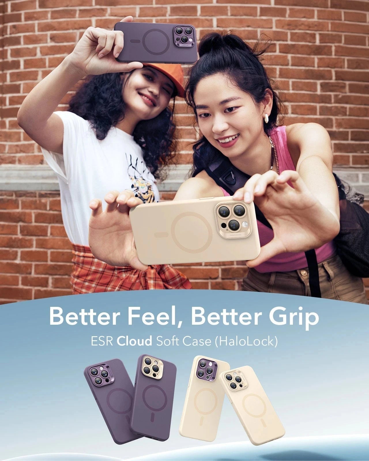 iPhone 14 Pro Cloud Soft Case (HaloLock) - Light Tan(复制) ESR ESR