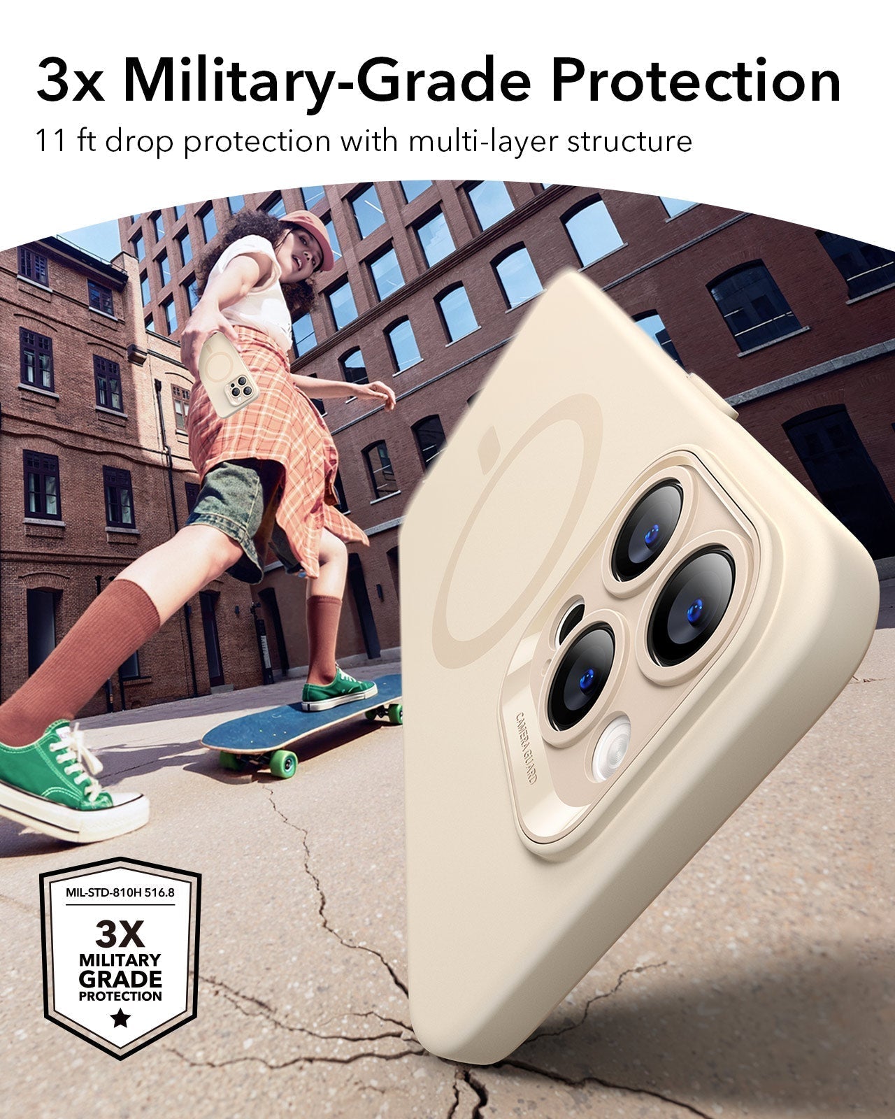 iPhone 14 Pro Cloud Soft Case (HaloLock) - Light Tan(复制) ESR ESR