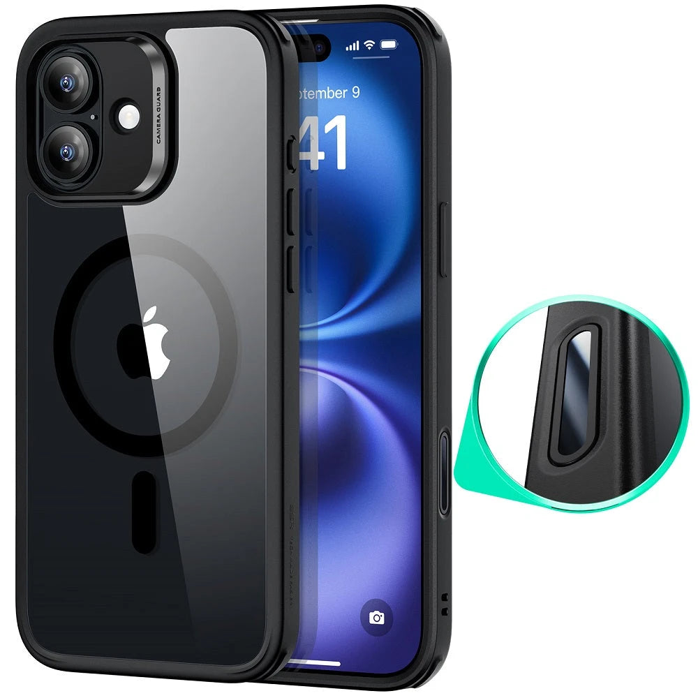 iPhone 16 Plus HaloLock Classic Hybrid Case (Camera Control) - Clear Black ESR ESR
