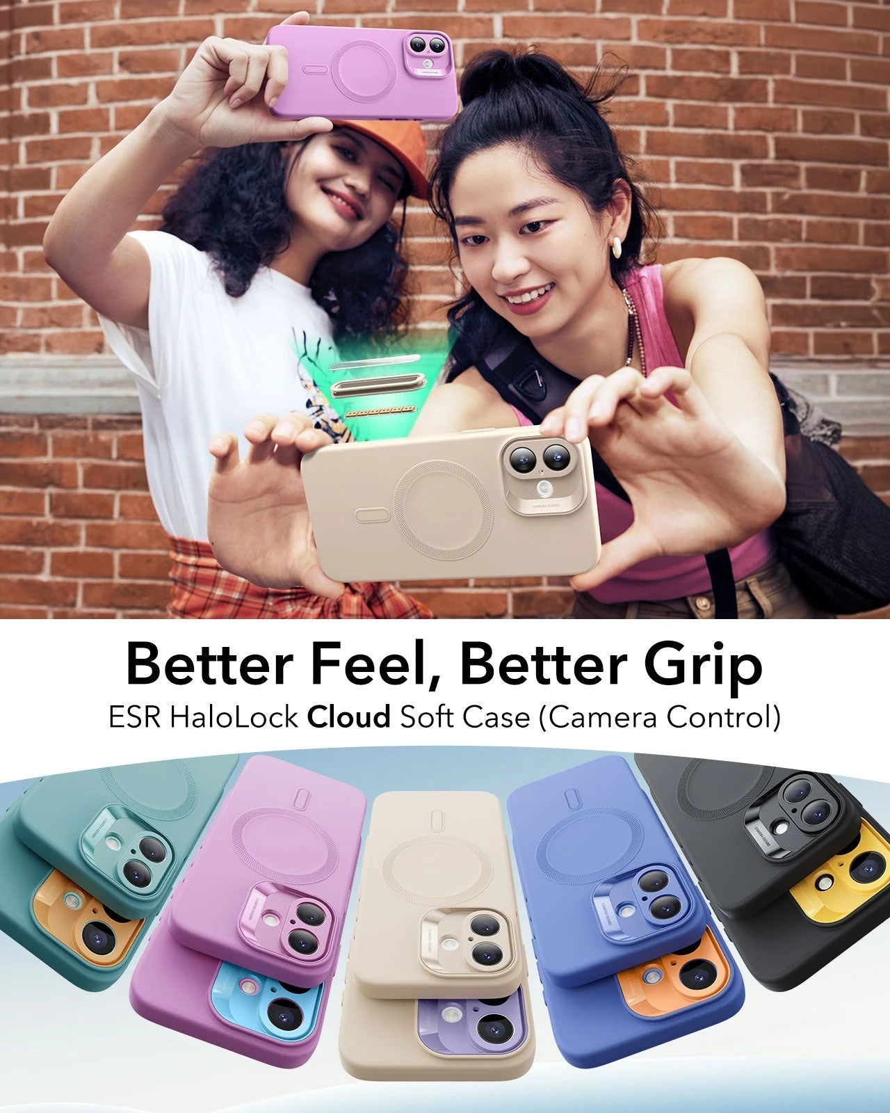 iPhone 16 Plus Cloud Soft Magnetic Case (Camera Control) - Light Tan ESR ESR