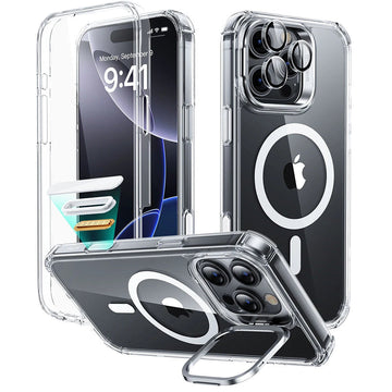 iPhone 16 Pro Max Armor Tough Magnetic Case (Camera Control, Stash Stand) - Clear ESR ESR