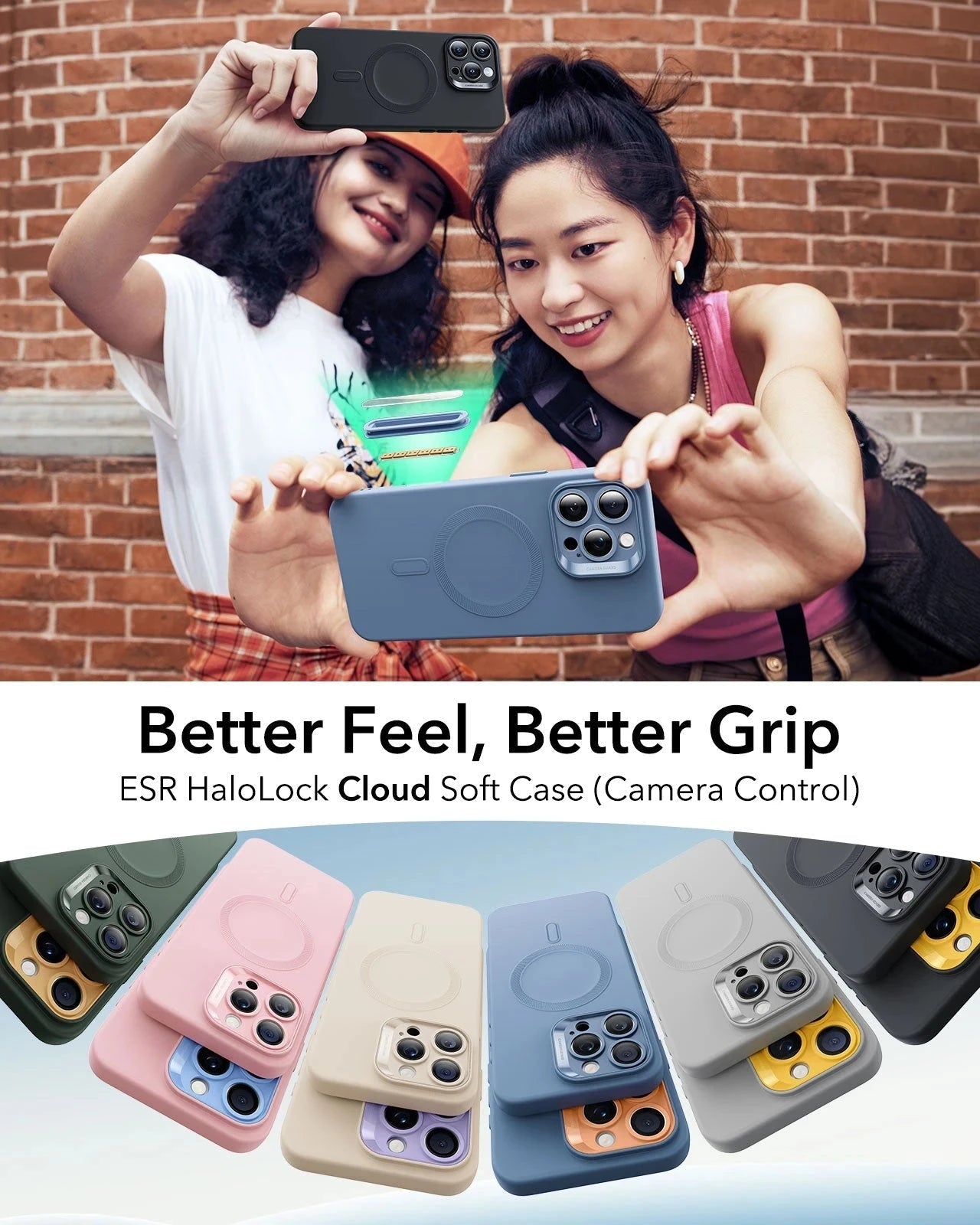 iPhone 16 Pro Cloud Soft Magnetic Case (Camera Control) - Black ESR ESR