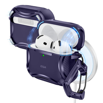 AirPods 5 Cyber Tough Magnetic Case - Purple