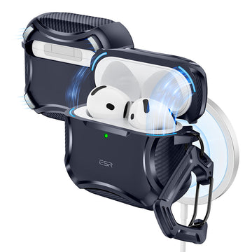 AirPods 5 Cyber Tough Magnetic Case - Navy Blue