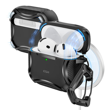 AirPods 5 Cyber Tough Magnetic Case - Black