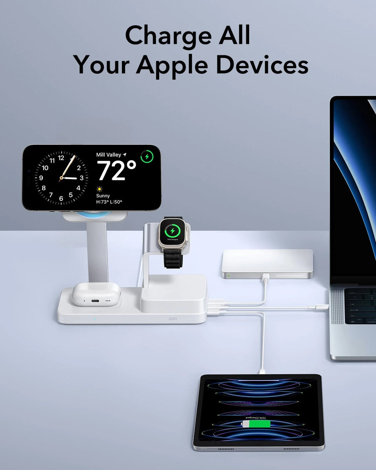 100W 6-in-1 Charging Station with MagSafe + CryoBoost - EU Plug ESR ESR