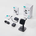 25W CryoBoost 3-in-1 Magnetic Charger (Qi2) and AirPods Pro 3 Orbit Hybrid Case Bundle - US Plug–Black
