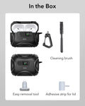 25W CryoBoost 3-in-1 Magnetic Charger (Qi2) and AirPods Pro 3 Cyber FlickLock Case Bundle - US Plug–White ESR ESR