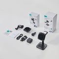 25W CryoBoost 3-in-1 Magnetic Charger (Qi2) and Car Charger (Air Vent)  Bundle - US Plug–Black