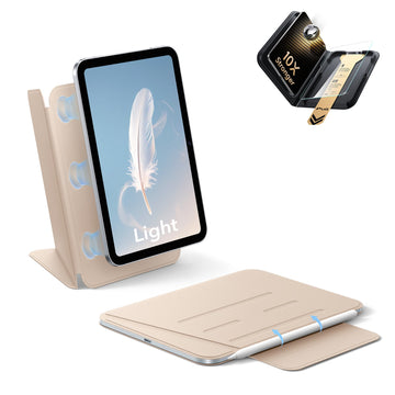iPad mini (A20 Pro) AirStance Magnetic Case Ultimate Protection Bundle - Sand