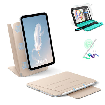 iPad mini (A20 Pro) AirStance Magnetic Creator Bundle - Sand