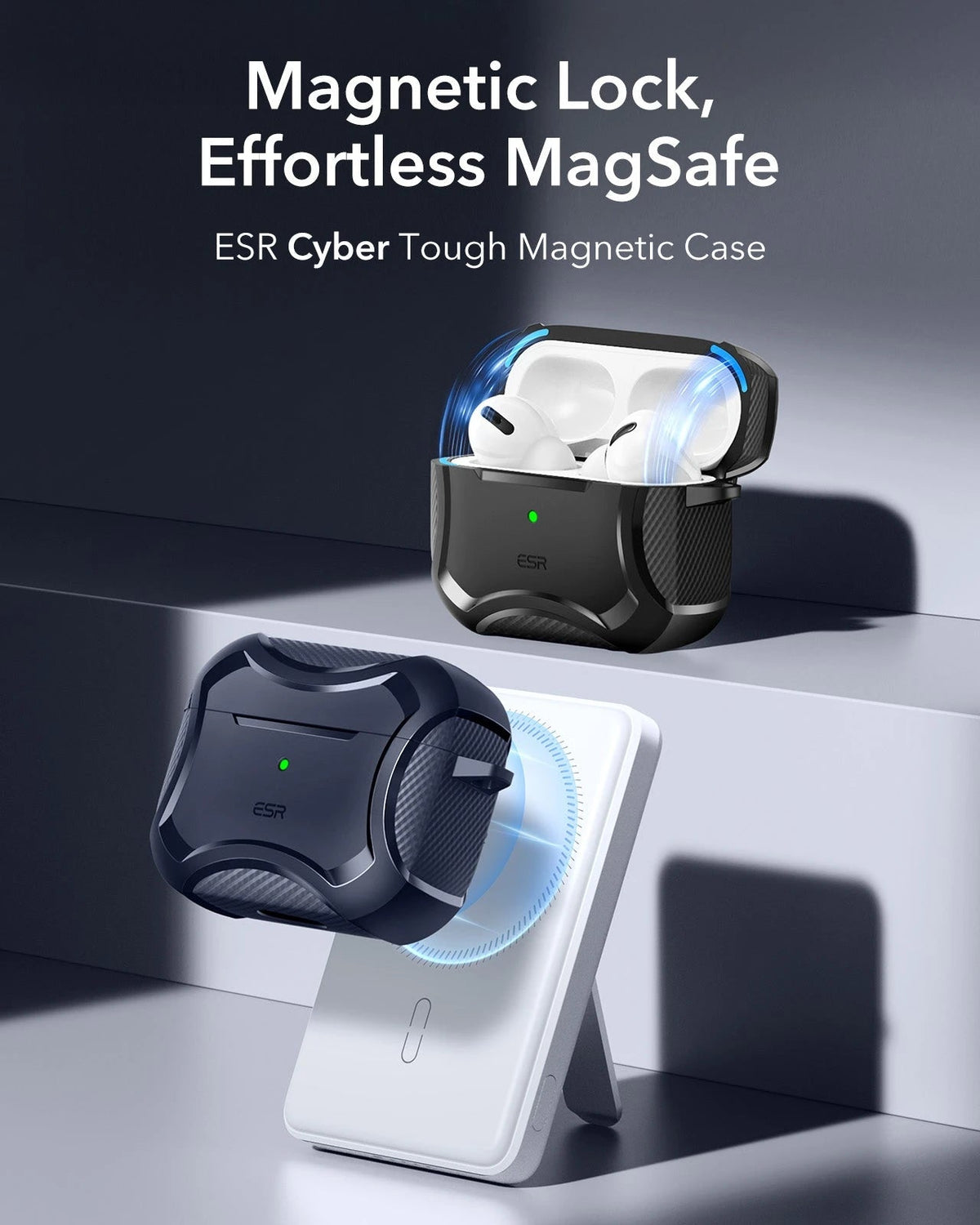 AirPods 5 Cyber Tough Magnetic Case - Navy Blue ESR ESR