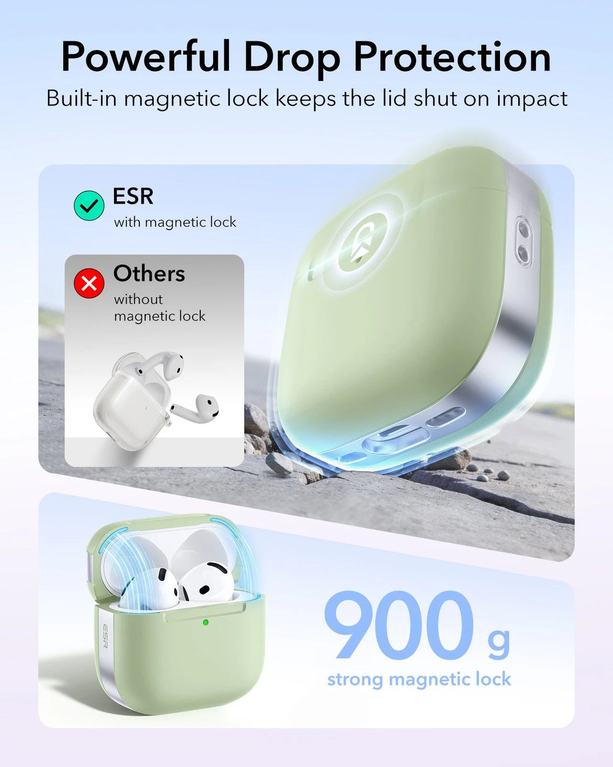 AirPods 5 Pulse Lite Magnetic Case - Light Green ESR ESR