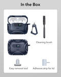 AirPods Pro 3 Dual Style Security Lock Bundle - Navy Blue & Black ESR ESR
