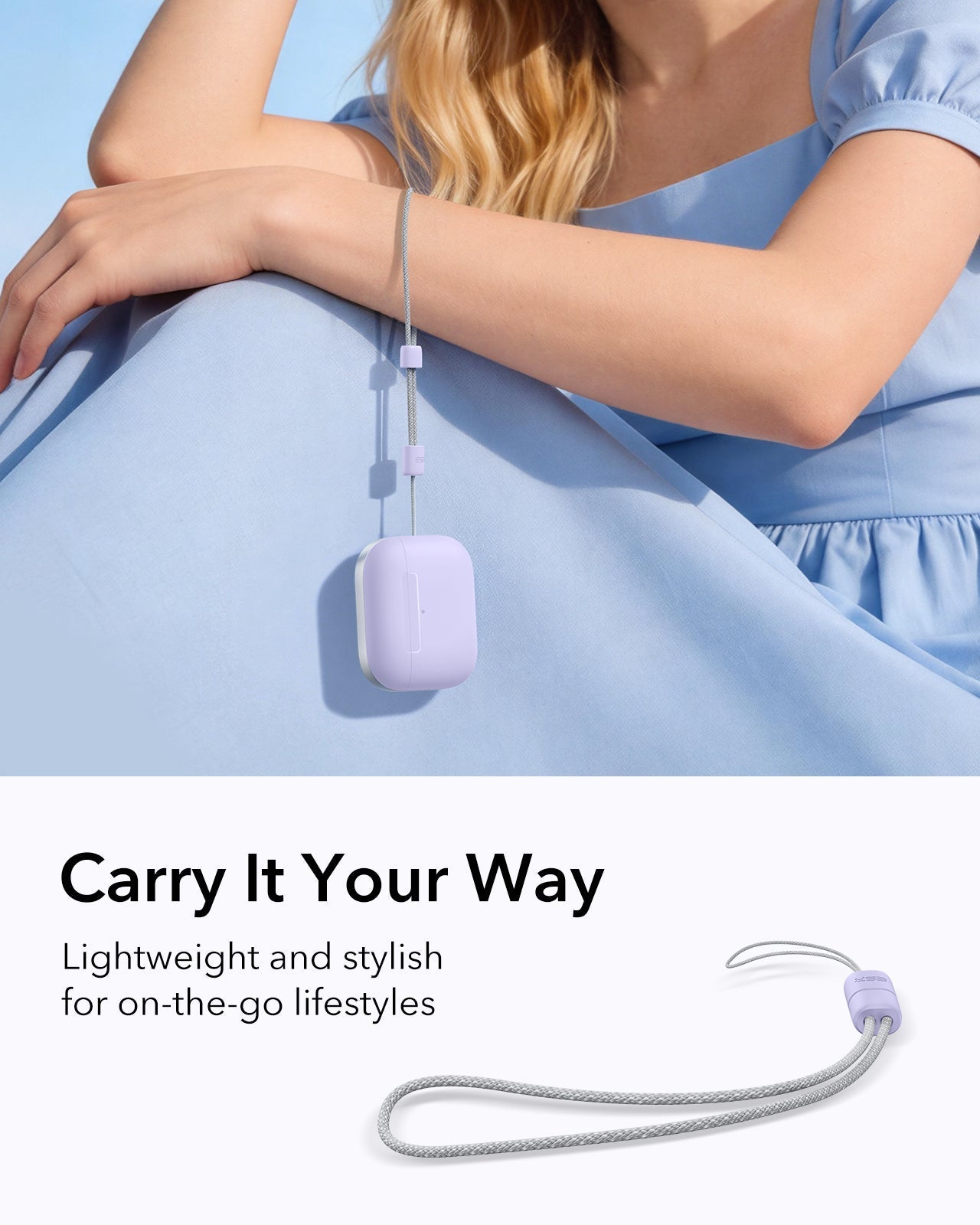 AirPods Pro 3 Pulse Lite Magnetic Case - Light Purple ESR ESR