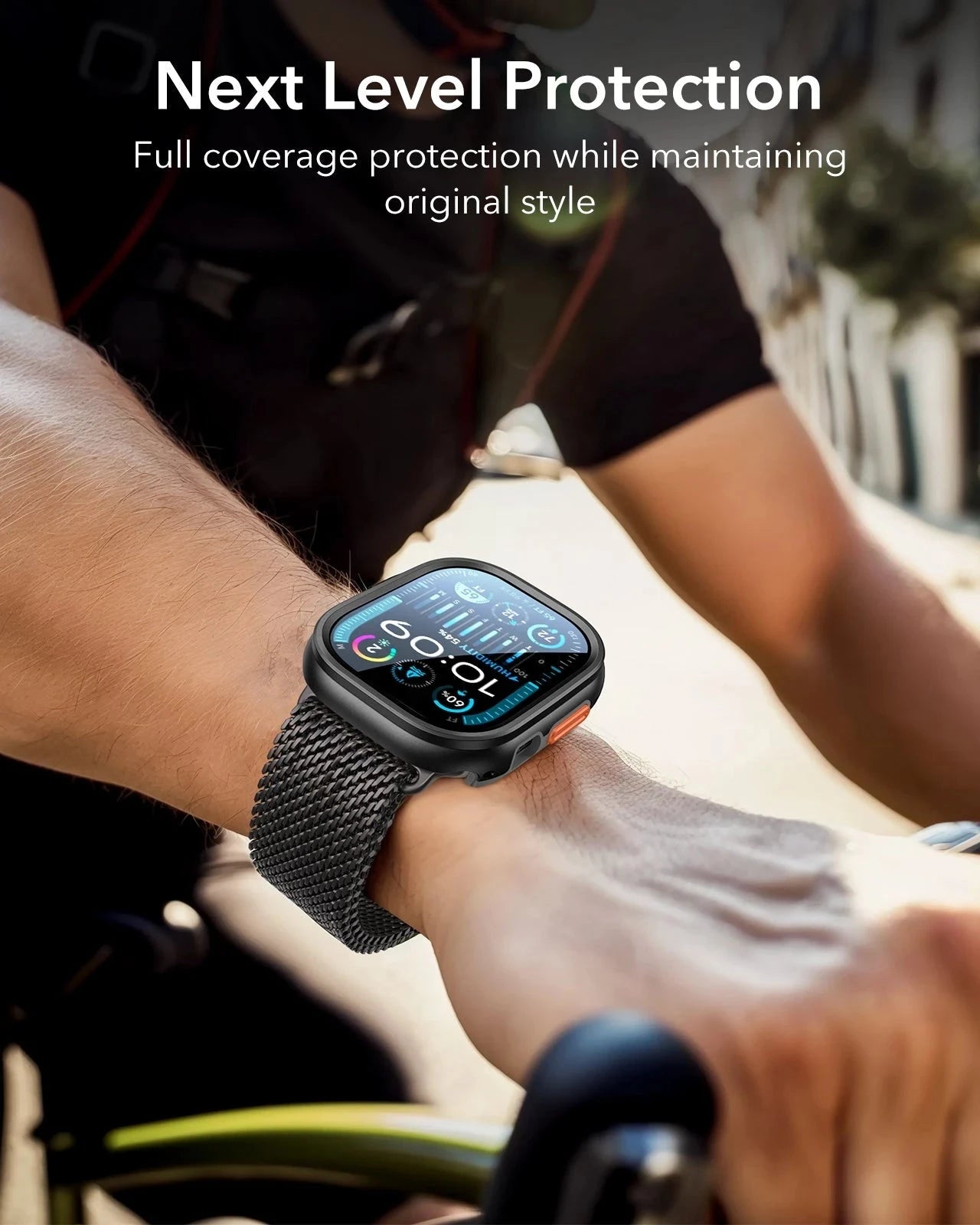 Apple Watch Ultra 3 Case and Screen Protector Black