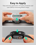 ESR Apple Watch Ultra 3 Case with Screen Protector easy to apply