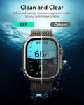 Apple Watch Ultra 4 Armorite Screen Protector (Bezel) - Titanium / Black ESR ESR