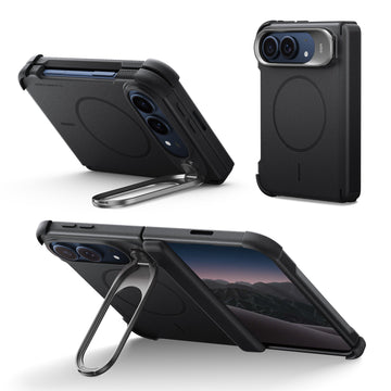 Black iPhone Duo Tough Phone Case Magsafe with Stand
