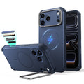 Navy Blue iPhone 18 Pro Max Tough Phone Case Magsafe with Stand