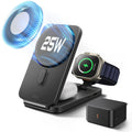 CryoBoost Foldable 3-in-1 Magnetic Charging Station  (25W) – EU Plug-Black ESR ESR