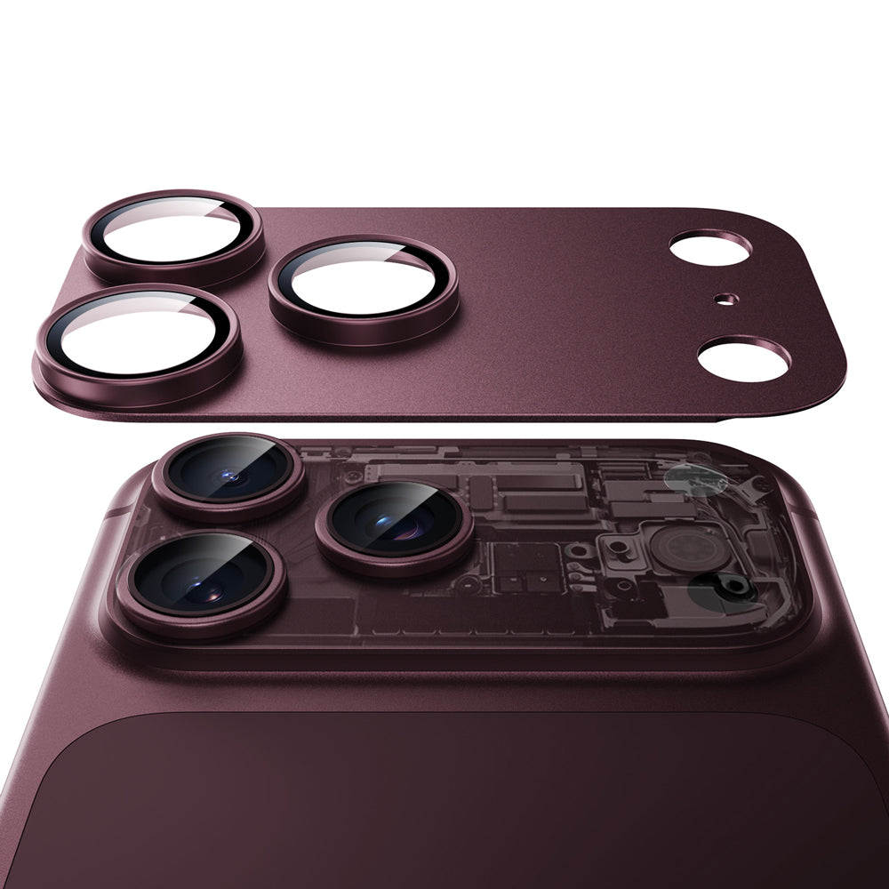 Deep Burgundy iPhone 18 Pro Corning Glass Camera Lens Protector