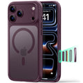 ESR Frosted Deep Burgundy iPhone 18 Pro Max Magsafe Slim Phone Case
