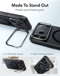 Frosted Black iPhone 18 Pro Max Magsafe Slim Phone Case with Stand Made To Stand Out
