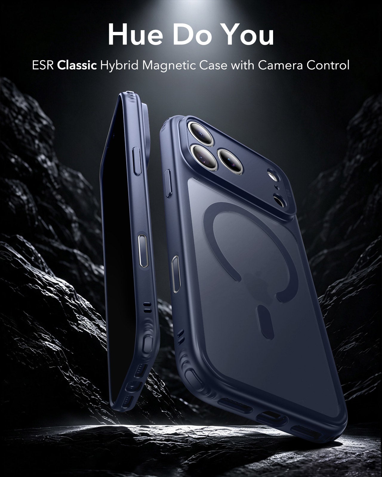 ESR Frosted Blue iPhone 18 Pro Magsafe Slim Phone Case Hue Do You