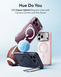 Frosted Bubblegum Pink iPhone 18 Pro Magsafe Slim Phone Case with Stand Hue Do You