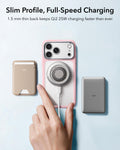 Frosted Bubblegum Pink iPhone 18 Pro Magsafe Slim Phone Case with Stand Slim Profile, Full-Speed Charging