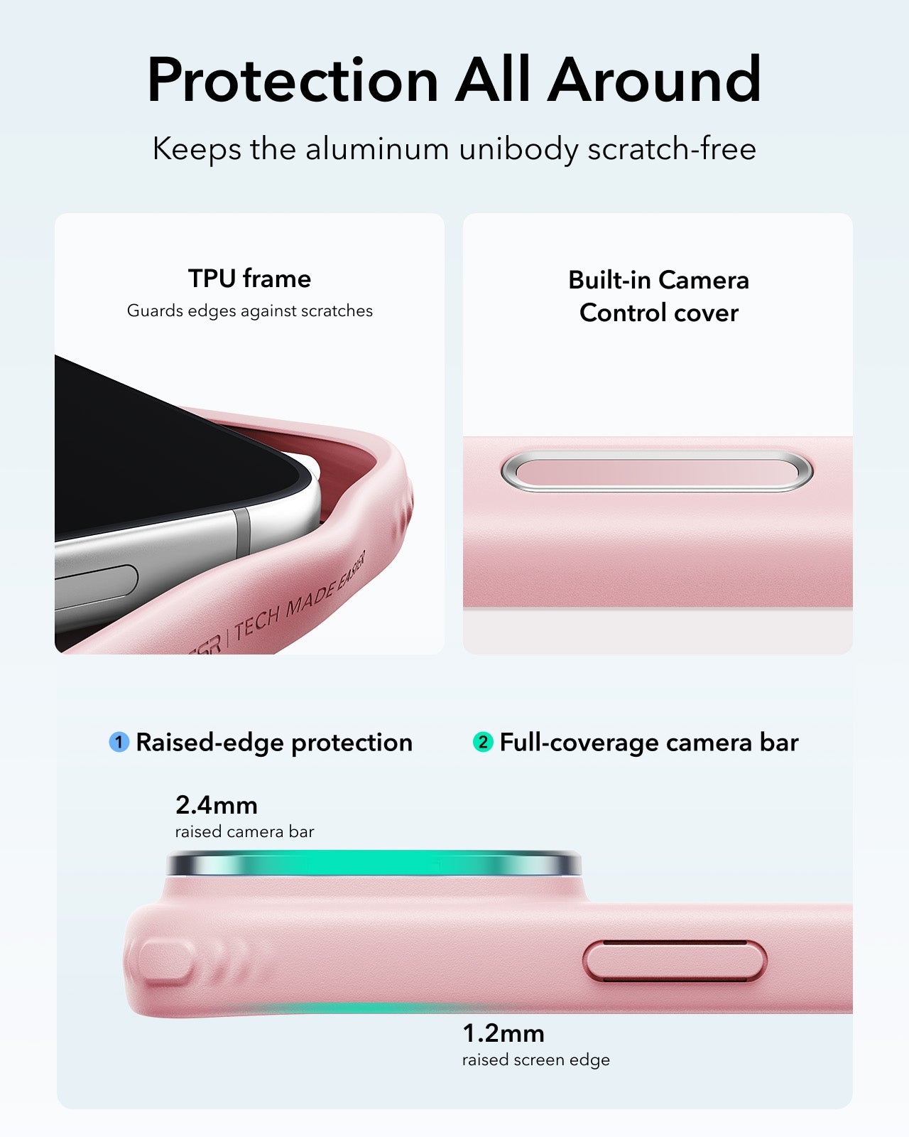 ESR Frosted Bubblegum Pink iPhone 18 Pro Max Magsafe Slim Phone Case with Stand Protection All Around