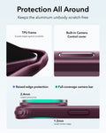 ESR Frosted Deep Burgundy iPhone 18 Pro Max Magsafe Slim Phone Case with Stand Protection All Around