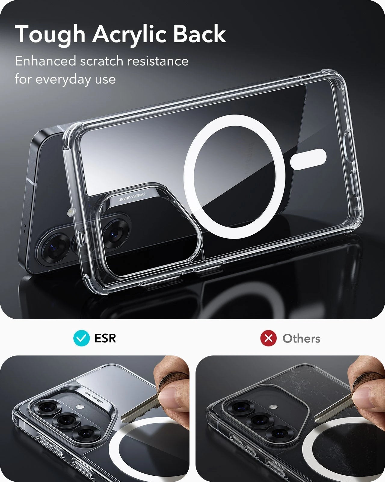 Samsung Galaxy S26 Classic Hybrid Magsafe Case Clear tough acrylic back