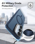 ESR Samsung Galaxy S26 Ultra Classic Hybrid Magsafe Case with Stand Frosted Blue 4X Military Grade Protection