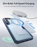 ESR Samsung Galaxy S26 Ultra Classic Hybrid Magsafe Case with Stand Frosted Blue Slim Profile Full Speed Charging