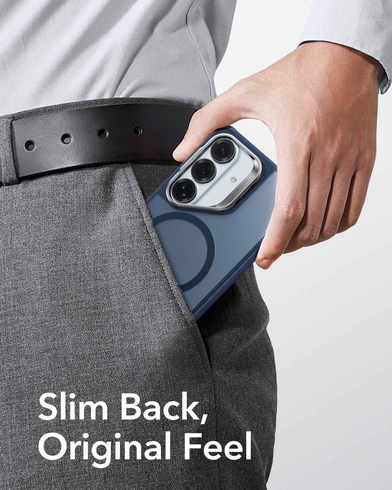 ESR Samsung Galaxy S26 Ultra Classic Hybrid Magsafe Case with Stand Frosted Blue Slim Back Original Feel