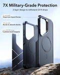 ESR Samsung Galaxy S26 Cyber Tough Magsafe Case with Stand Black 7X Military Grade Protection