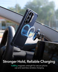 ESR Samsung Galaxy S26 Cyber Tough Magsafe Case with Stand Navy Blue Stronger Hold Reliable Charging