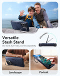 ESR Samsung Galaxy S26 Cyber Tough Magsafe Case with Stand Navy Blue Versatile Stash Stand
